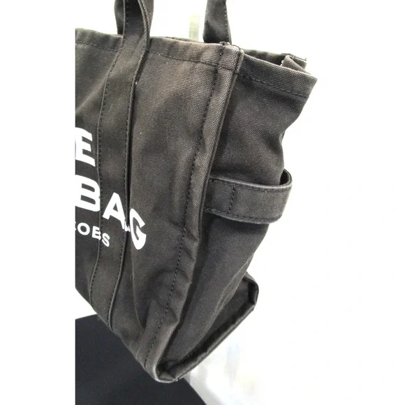 Marc Jacobs "THE TOTE BAG" Black Canvas Large 16" Purse - Picture 4 of 10